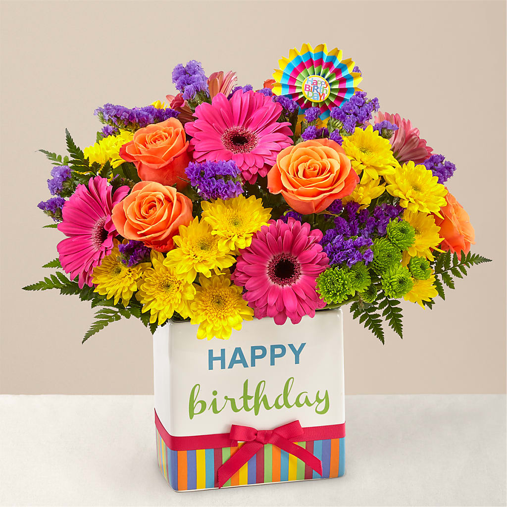 Birthday Brights Bouquet – Blue Ridge Flowers, Blue Ridge GA