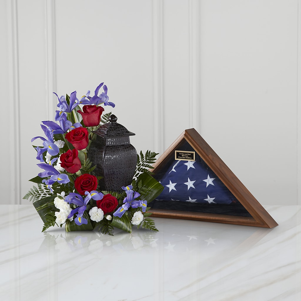 Patriotic Tribute Arrangement – Blue Ridge Flowers, Blue Ridge GA