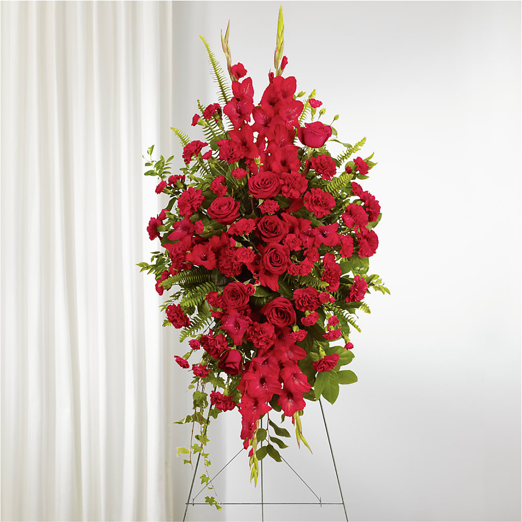 From the Heart Standing Spray – Blue Ridge Flowers, Blue Ridge GA