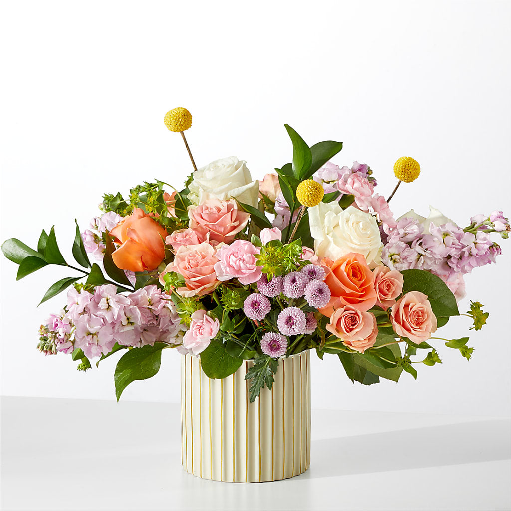 French Market Bouquet with Ivory Vase – Blue Ridge Flowers, Blue Ridge GA