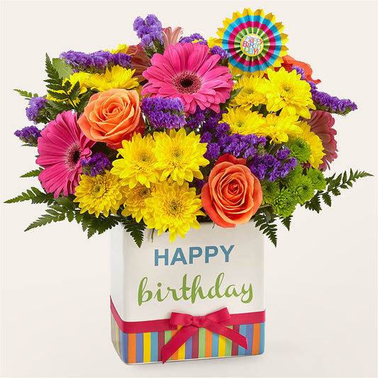 Birthday Brights Bouquet –  Blue Ridge Flowers, Blue Ridge GA