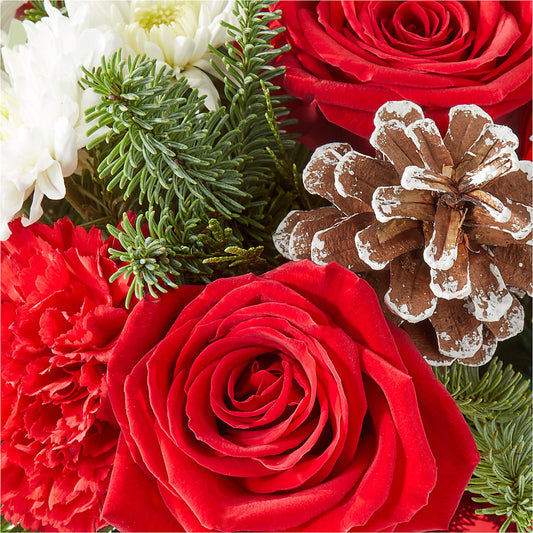 Christmas Village Ornament –  Blue Ridge Flowers, Blue Ridge GA