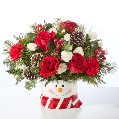 Jolly Snowman Bouquet –  Blue Ridge Flowers, Blue Ridge GA