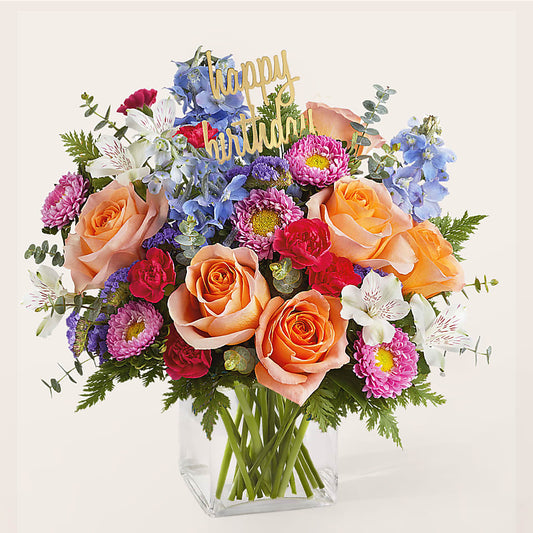Birthday Bash Bouquet –  Blue Ridge Flowers, Blue Ridge GA