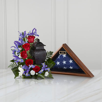 Patriotic Tribute Arrangement –  Blue Ridge Flowers, Blue Ridge GA