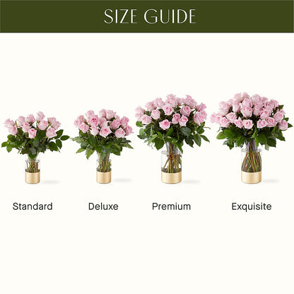 Picture Perfect Pink Rose Bouquet –  Blue Ridge Flowers, Blue Ridge GA