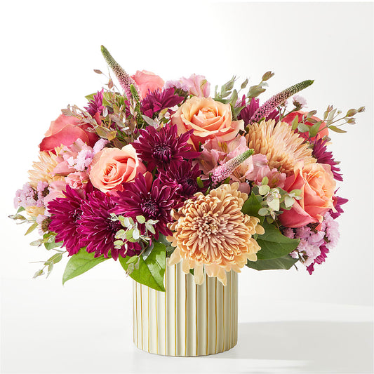 Berry Cobbler Bouquet with Ivory Vase –  Blue Ridge Flowers, Blue Ridge GA