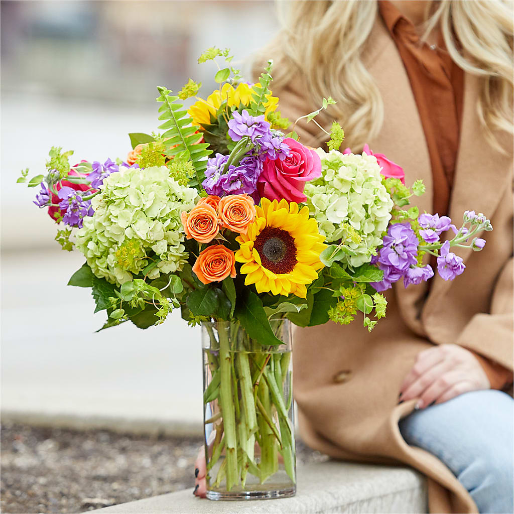 Vibrant Greetings Bouquet –  Blue Ridge Flowers, Blue Ridge GA