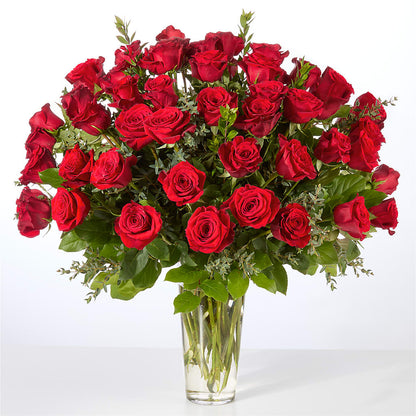 Forever Yours Fifty Stem Red Rose Bouquet –  Blue Ridge Flowers, Blue Ridge GA